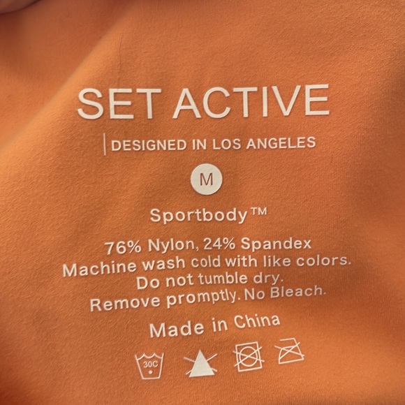 SetActive Womens High Waisted Sportbody Leggings score orange - Picture 5 of 5